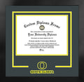11 x 8.5 in. Black Frame Diploma D389
