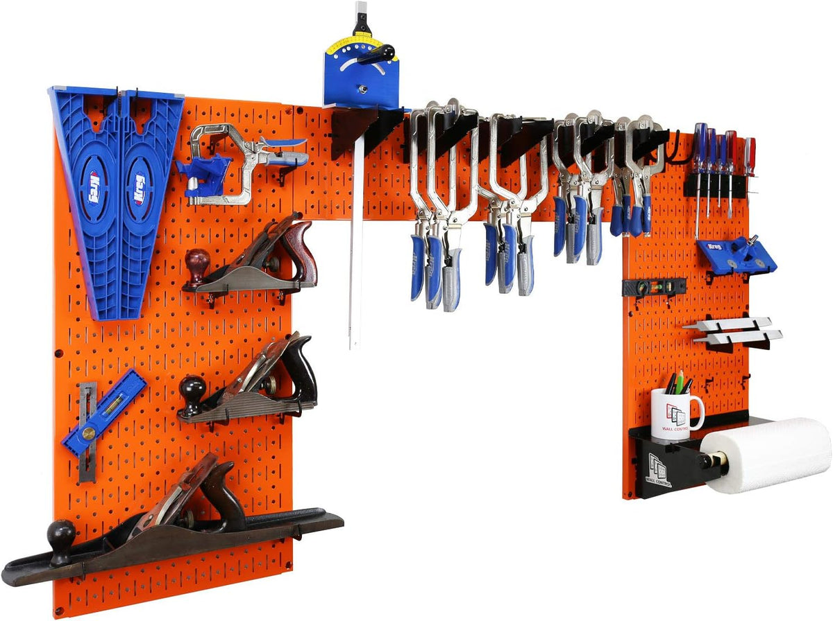 Purple Pegboard Woodworking Tool Storage Organizer Kit R490243