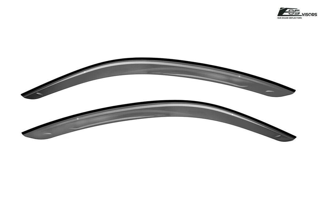 Smoke Tinted Clip-On Window Deflectors Rain Guard Z29209