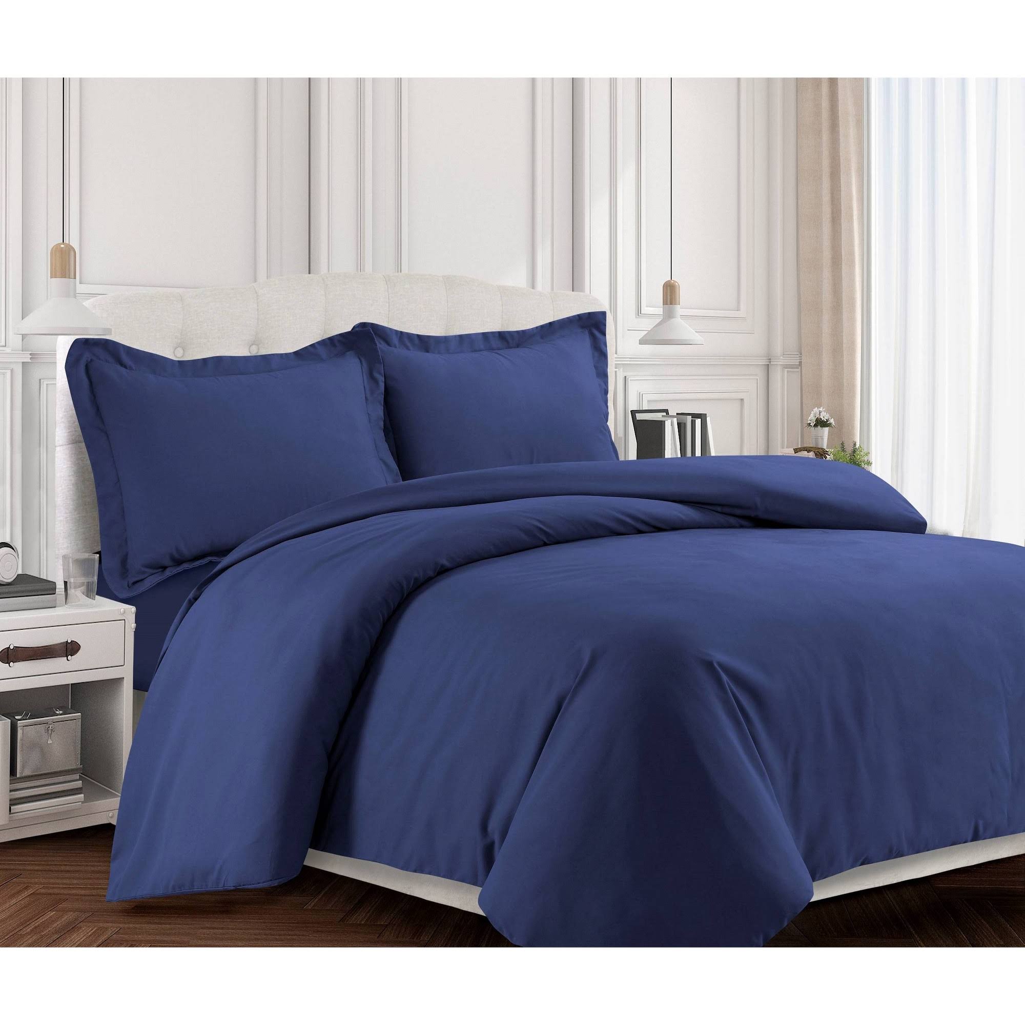 Oversized 2-pc. Duvet Cover Set - Twin - Moonlight Blue J132