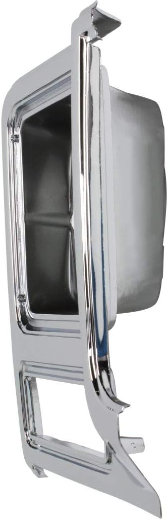Chrome & Painted Dark Argent Headlight Door for Chevy C10 C20 C30 1979 1980 Passenger Side Pack of 2 F89676