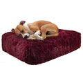 Rosewood Shag Faux Fur Rectangle Pet Bed, Small - 28 inch x 24 inch Y20828