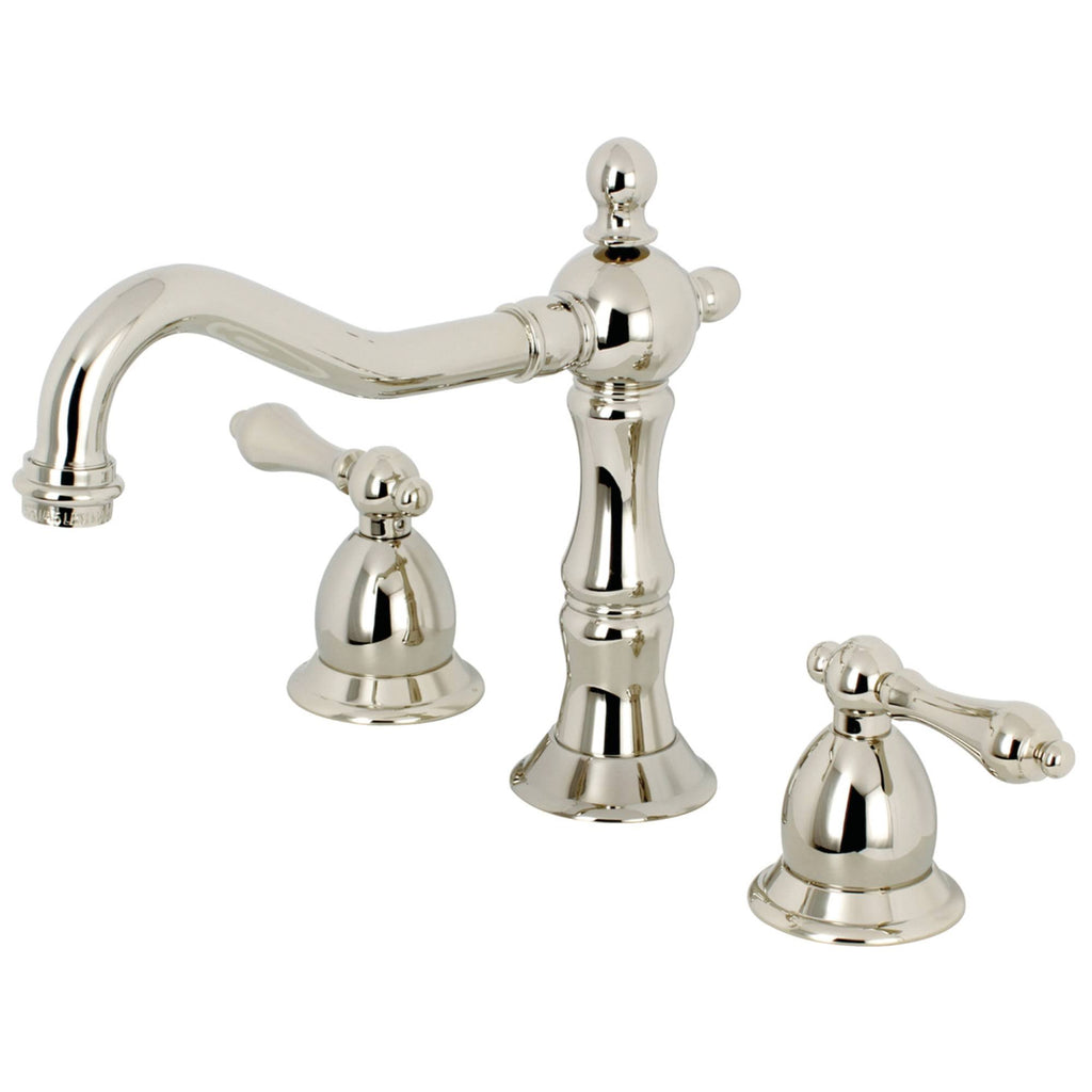 Polished Nickel Widespread Bathroom Faucet W28375