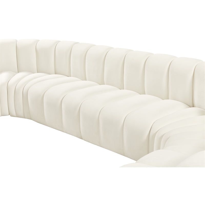 Cream Velvet Modular Sofa A944