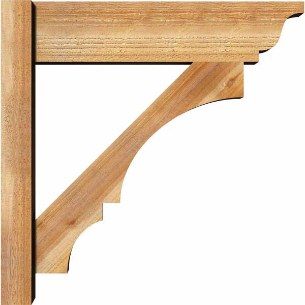 6x22W x 20x22D x 20x22H Balboa Rough Sawn Traditional Outlooker, Western Red Cedar Z911