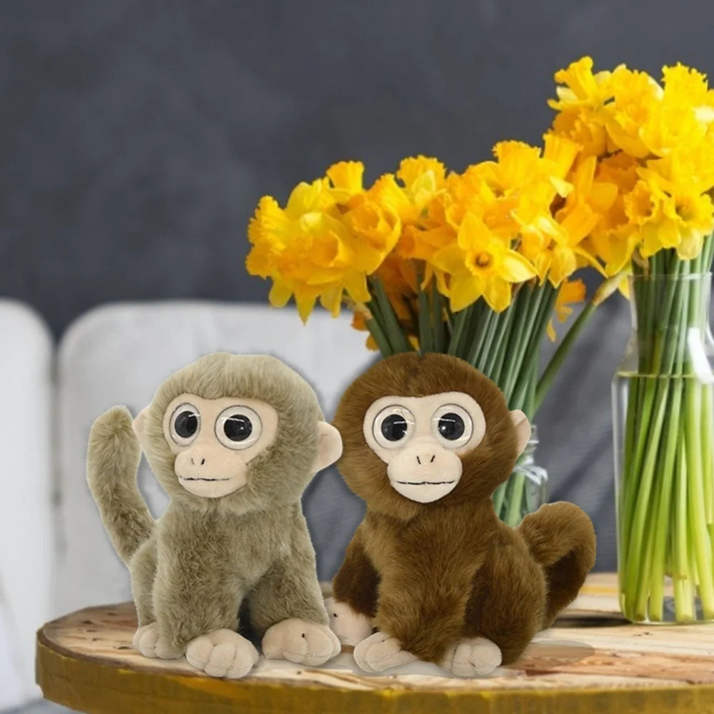 Curly Tails Plush Monkey Stuffed Animal, 8 in B280068