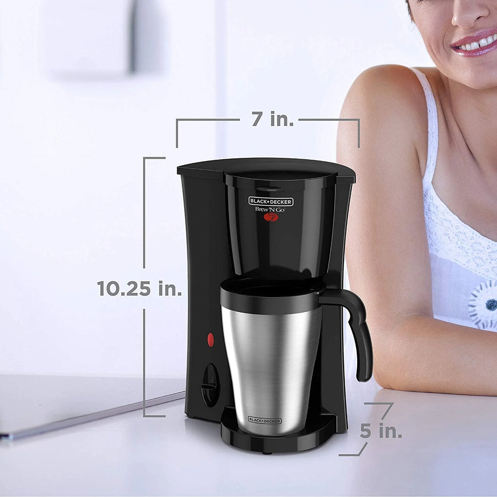 Black/Stainless Steel Coffeemaker W595