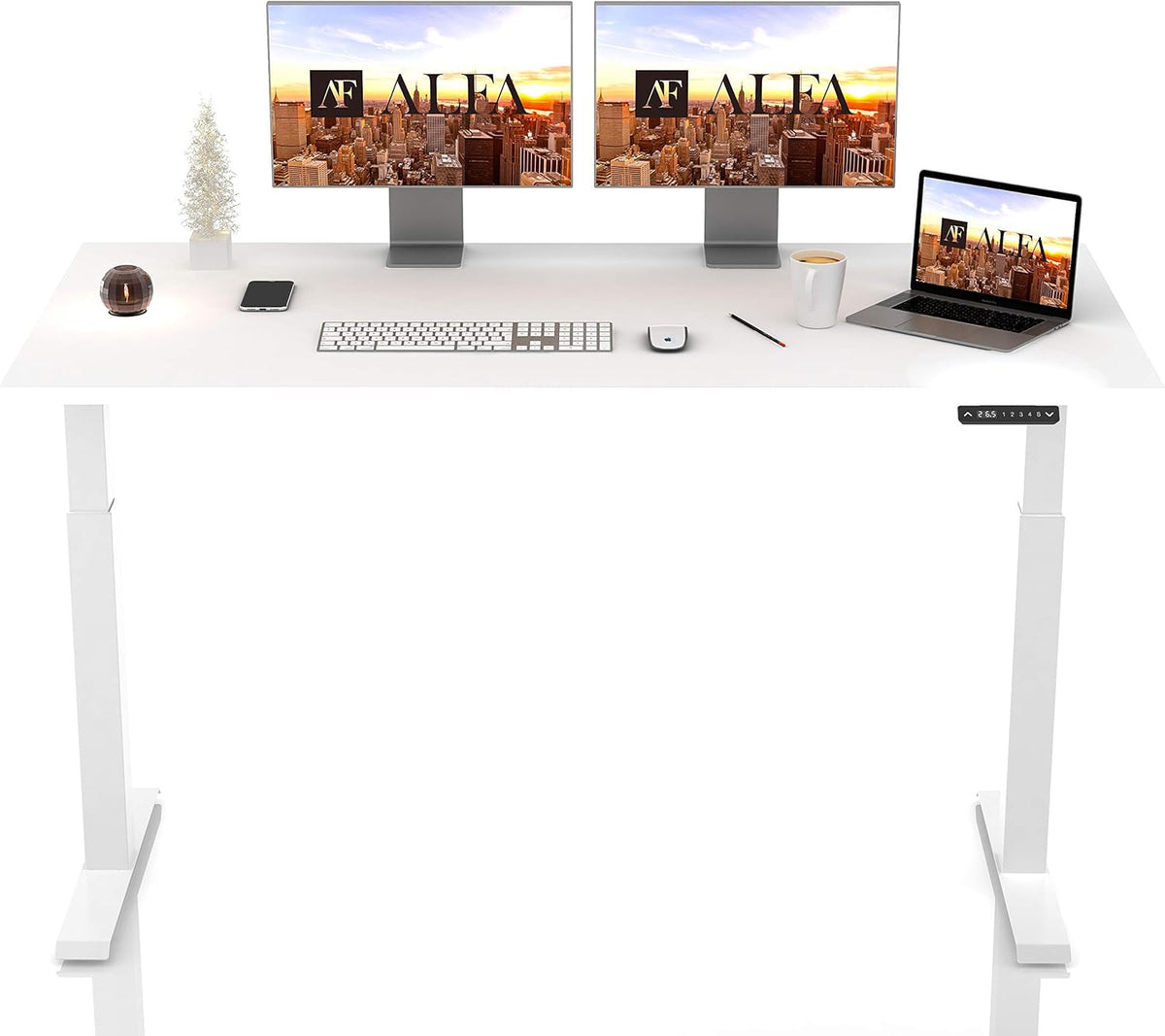 Electric Standing Desk with 4 Pre-Set Memory Q579588