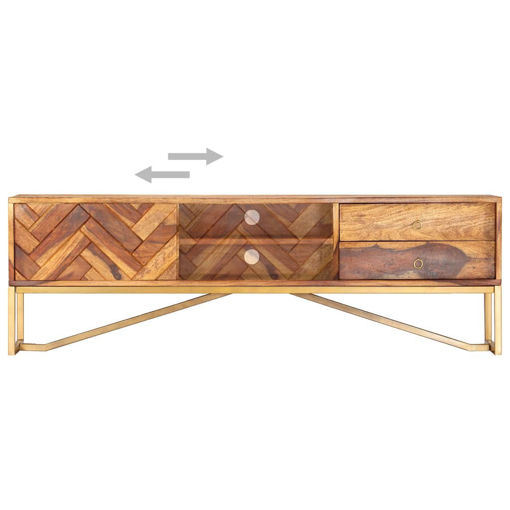 Solid Sheesham Wood TV Cabinet B285156