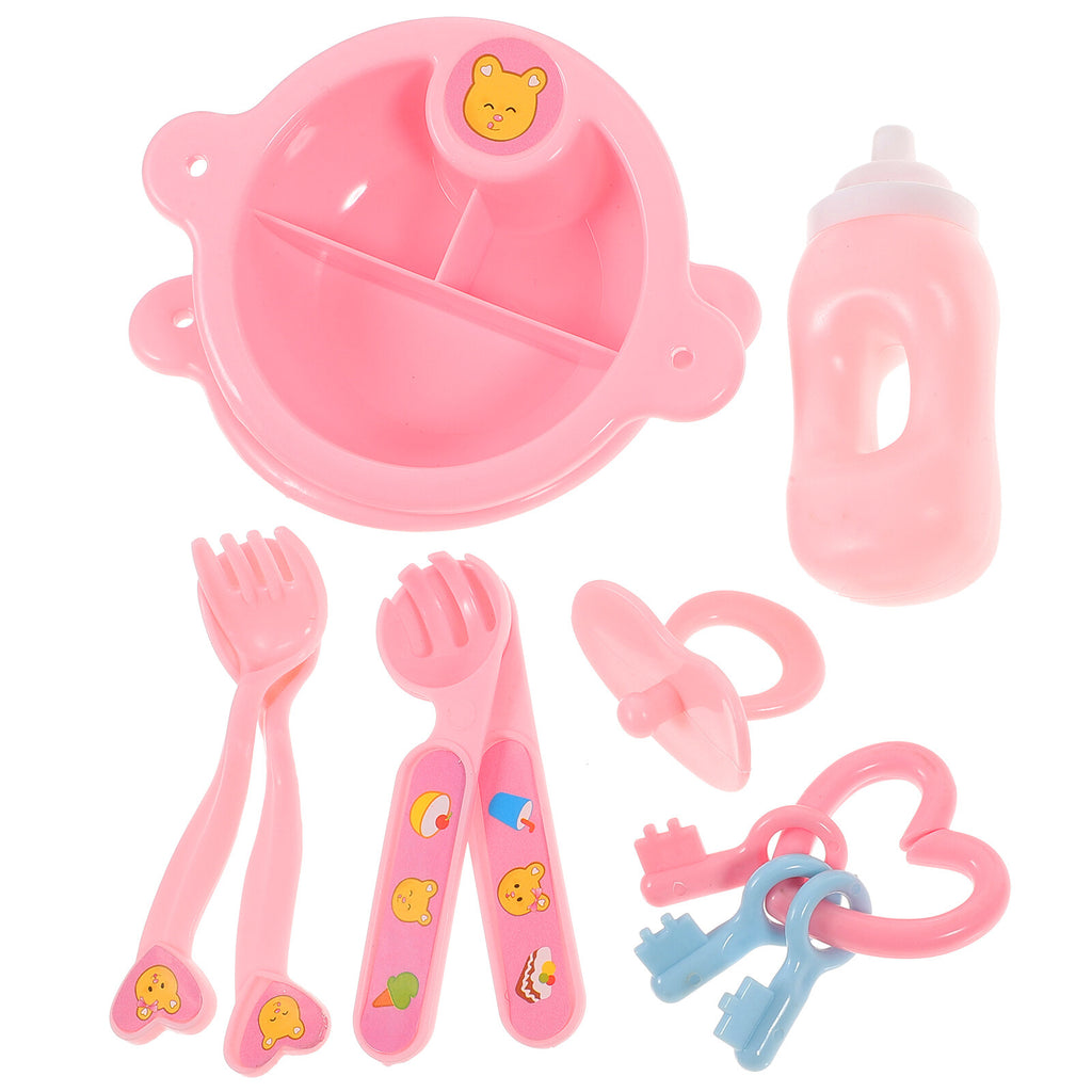 Pink Simulation Baby Doll Toy Set H537575