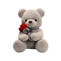 Grey Teddy Bear Plush Toy 23cm Z8416