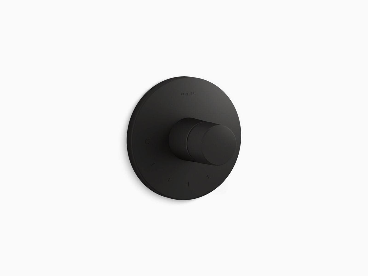 Matte Black Thermostatic Valve Trim U174