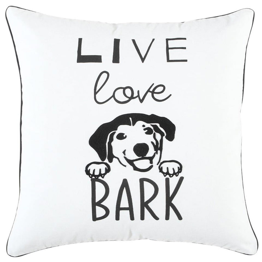Black and White Modern Throw Pillow O7539