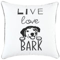 Black and White Modern Throw Pillow O7539