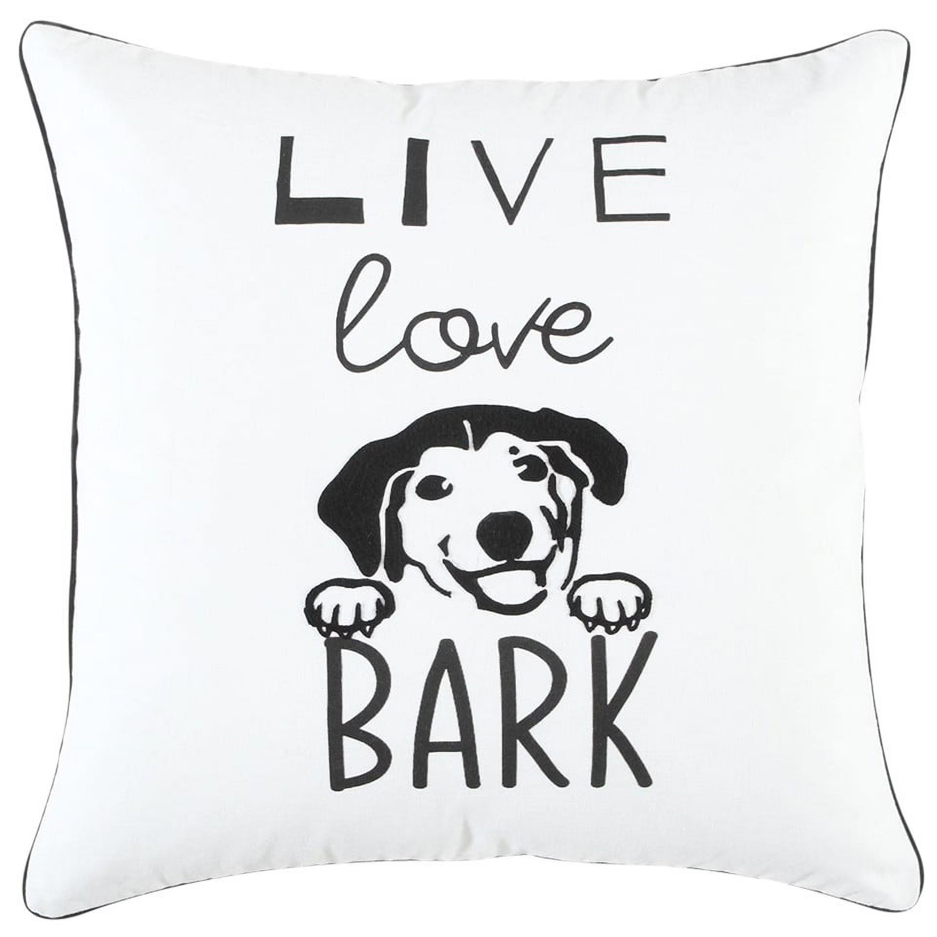 Black and White Modern Throw Pillow O7539
