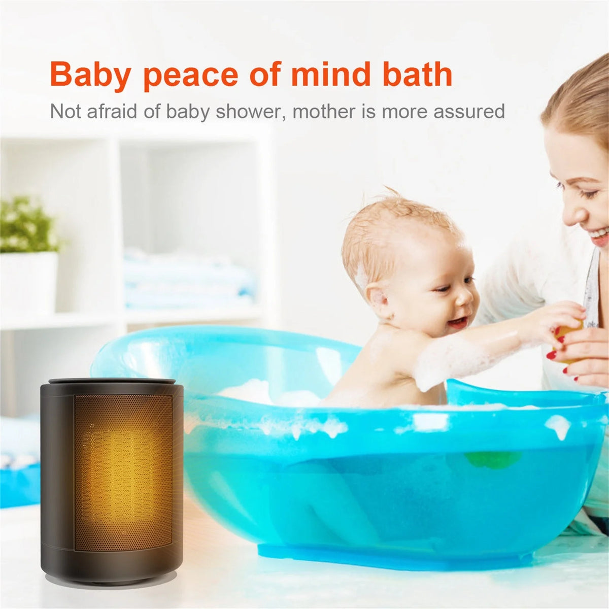 Black Portable Electric Space Heater Y2194