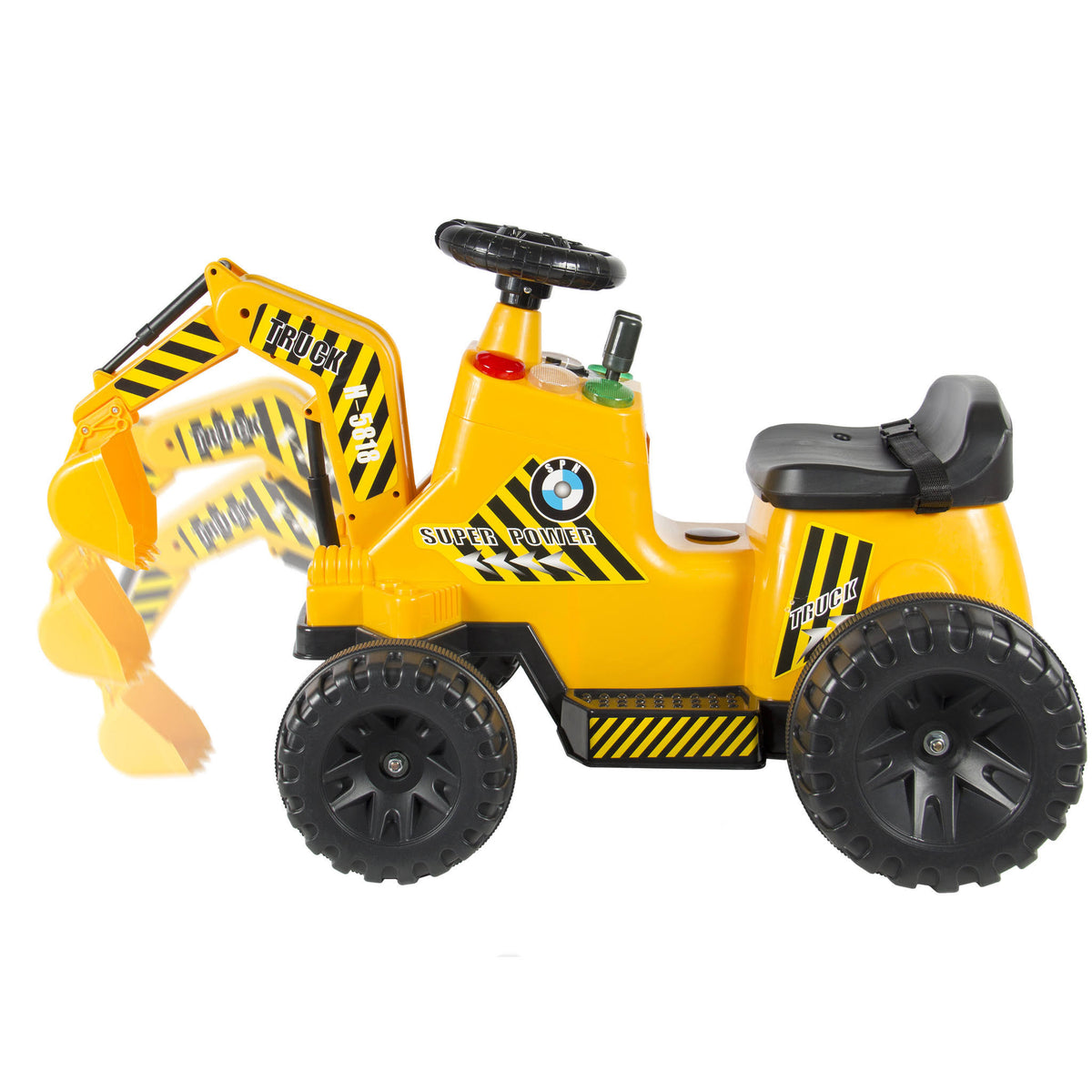 Ride on Digger Excavator Scooter Cart Truck Q60149
