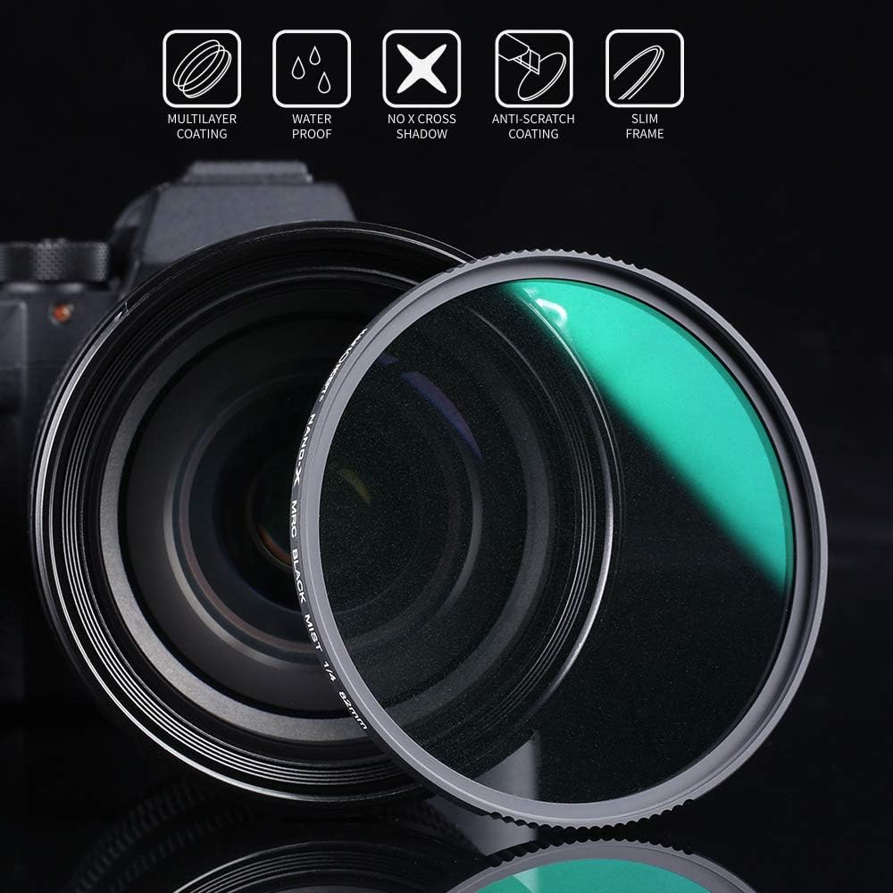 67mm Black Diffusion 1/4 Filter with 28 Multi-Layer Coatings Pack of 2 F43875