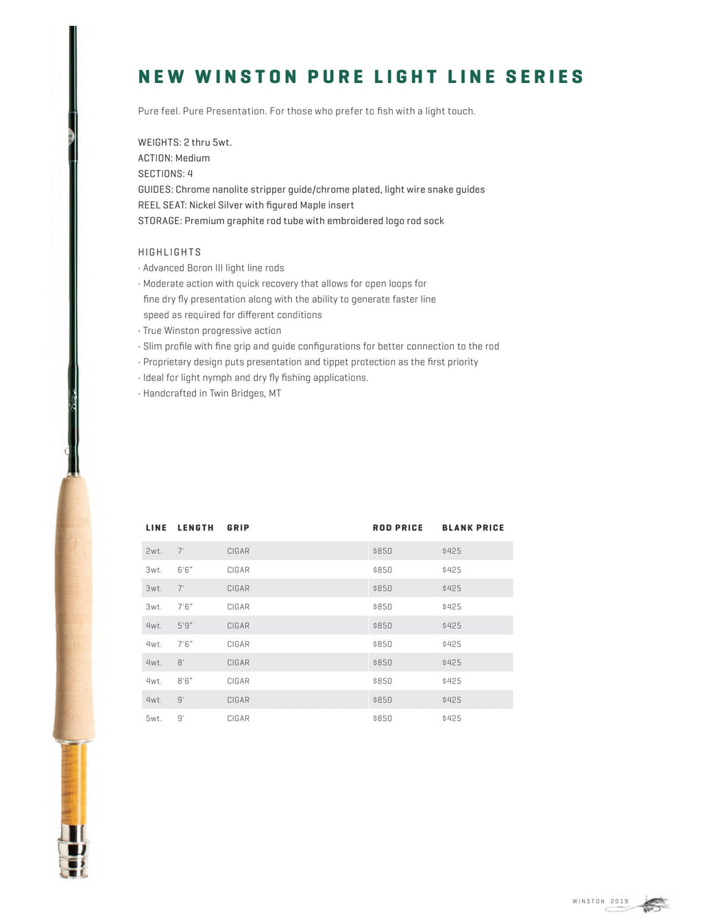 Pure Fly Rod 4wt U893226
