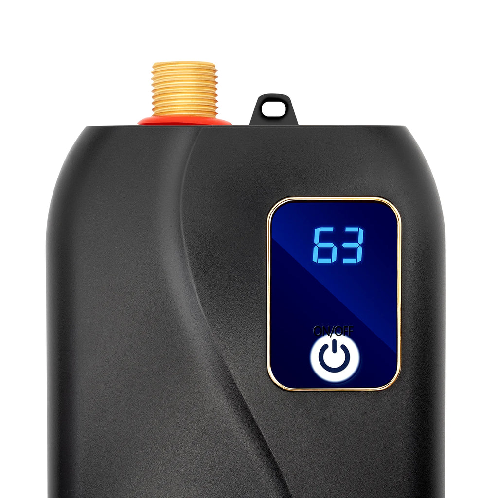 110V 3000W Mini Instant Electric Tankless Water Heater with LCD Digital Display T14217