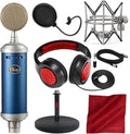 Large-Diaphragm Condenser Microphone with Closed-Back Headphones and XLR Cable W8601