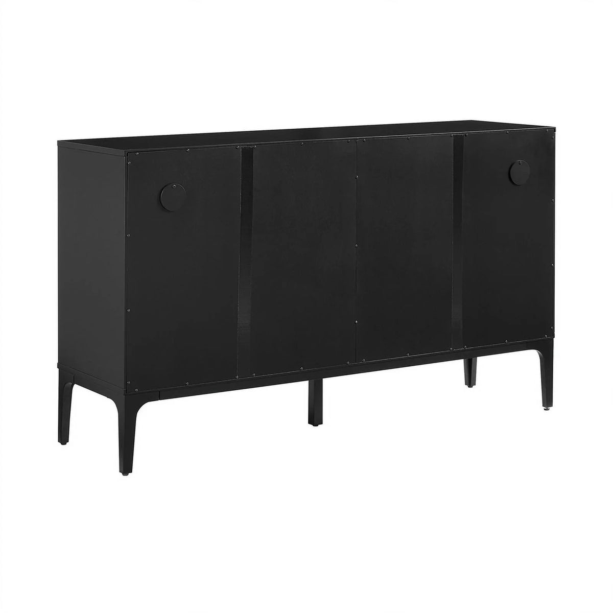 Matte Black Particle Board Wood Sideboard O409
