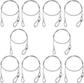 Stage Lights Safety Cables 33'' Stainless Steel Security Rope, Pack of 10 N993