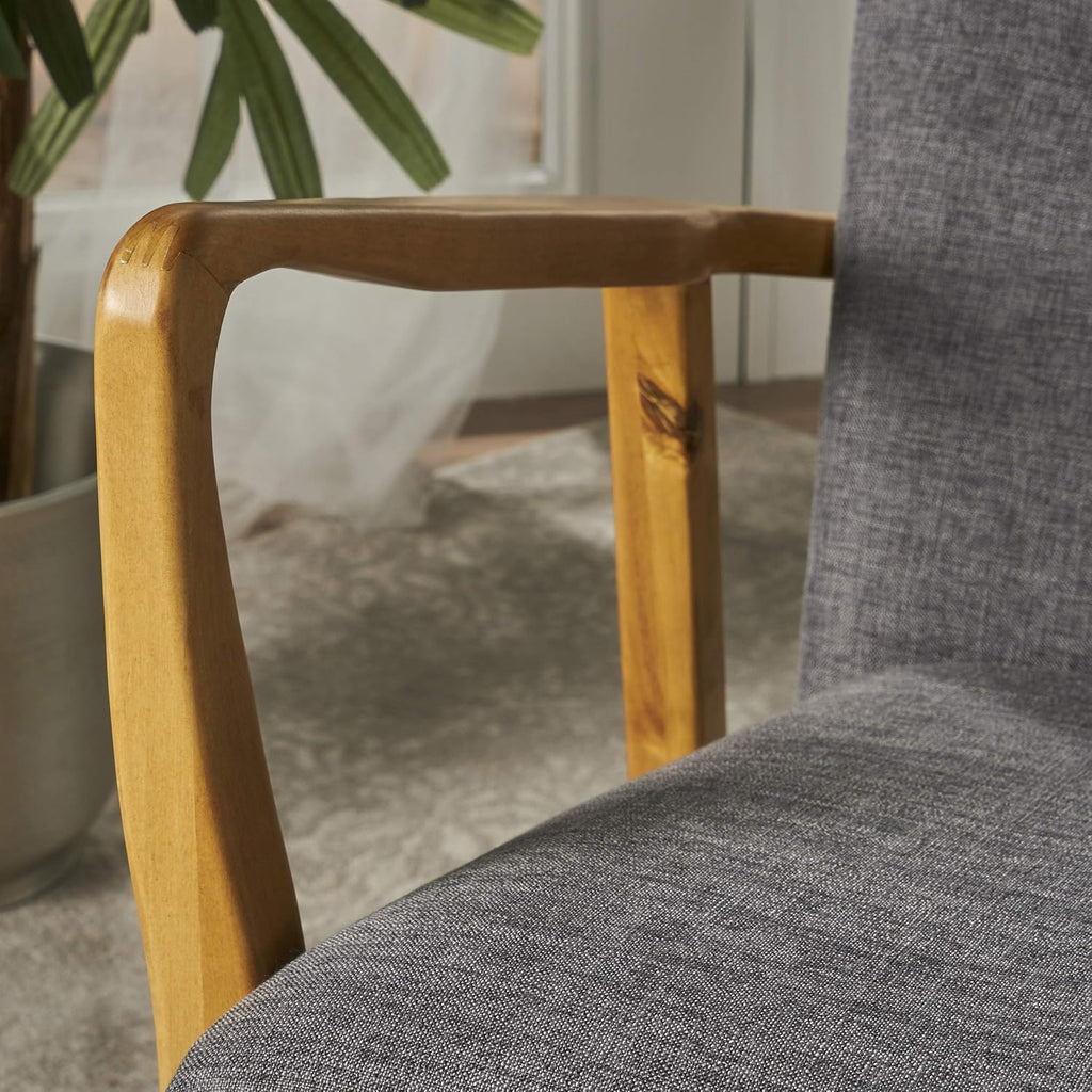 Grey Fabric Rocker T69358