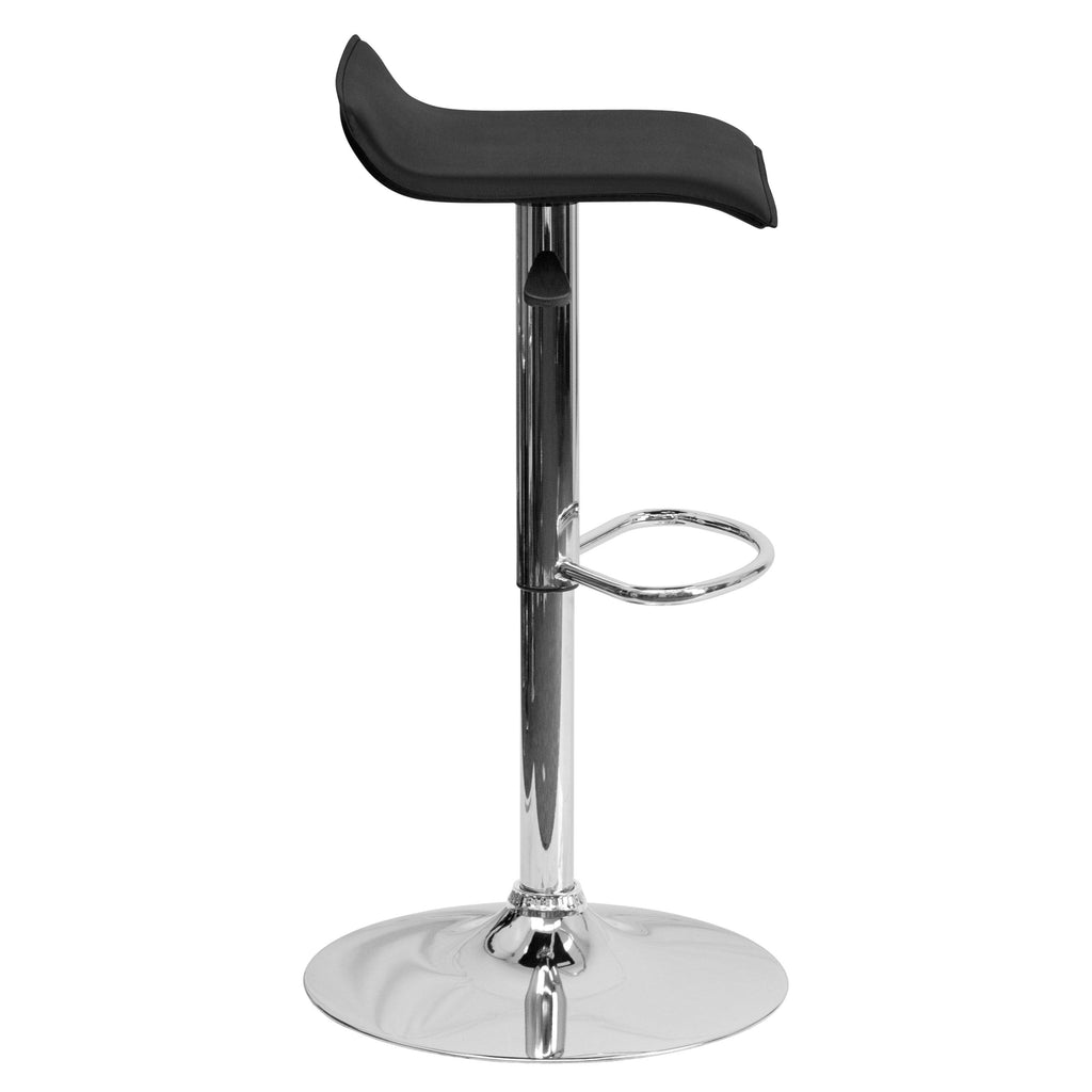 2 Pk. Vinyl Adjustable Height Barstool with Chrome Base, Purple P5216