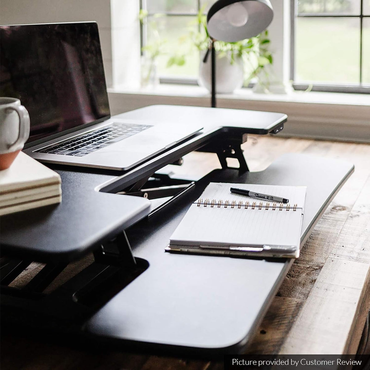 Black Electric Standing Desk Converter R771