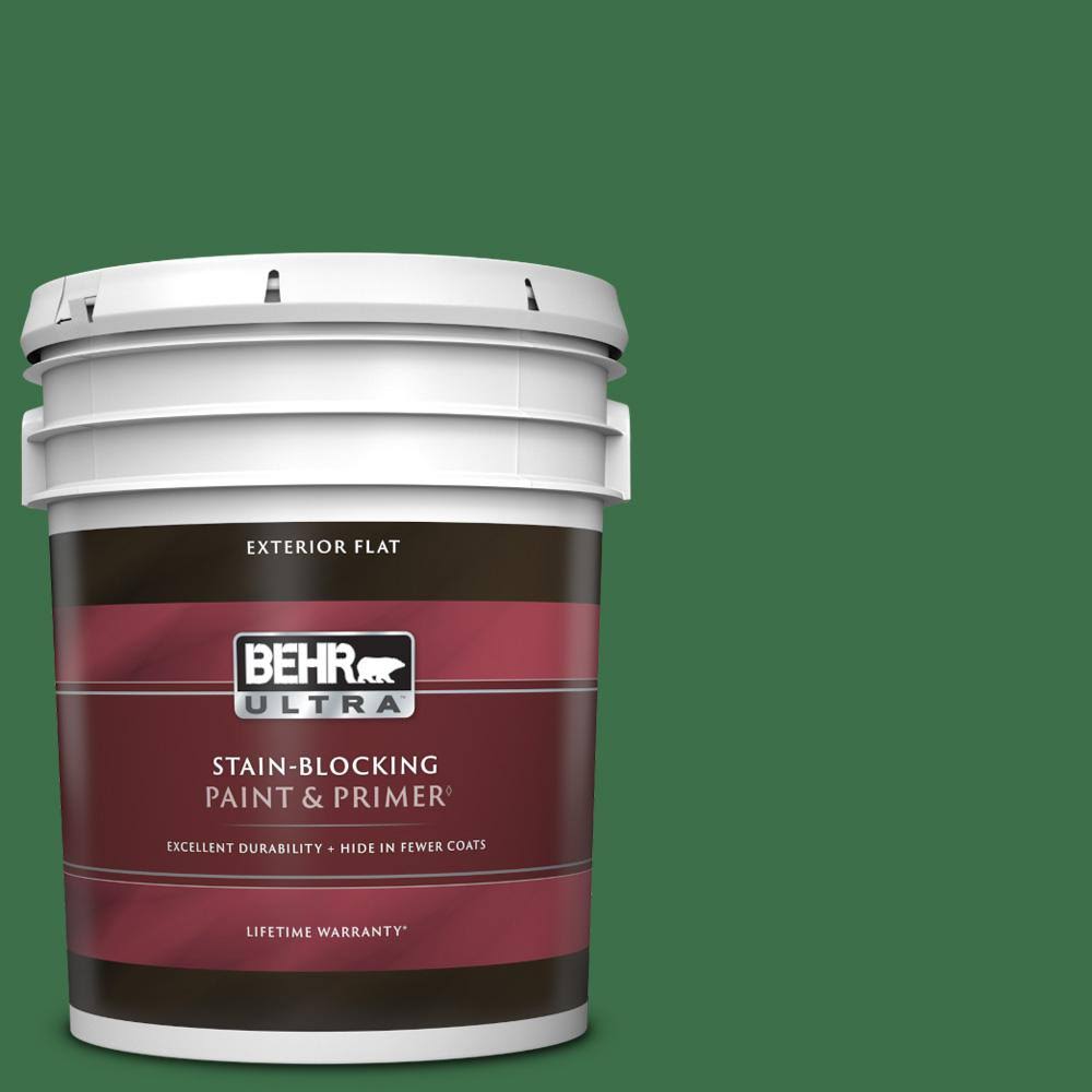 5 gal. Flat Exterior Paint u0026 Primer F26977