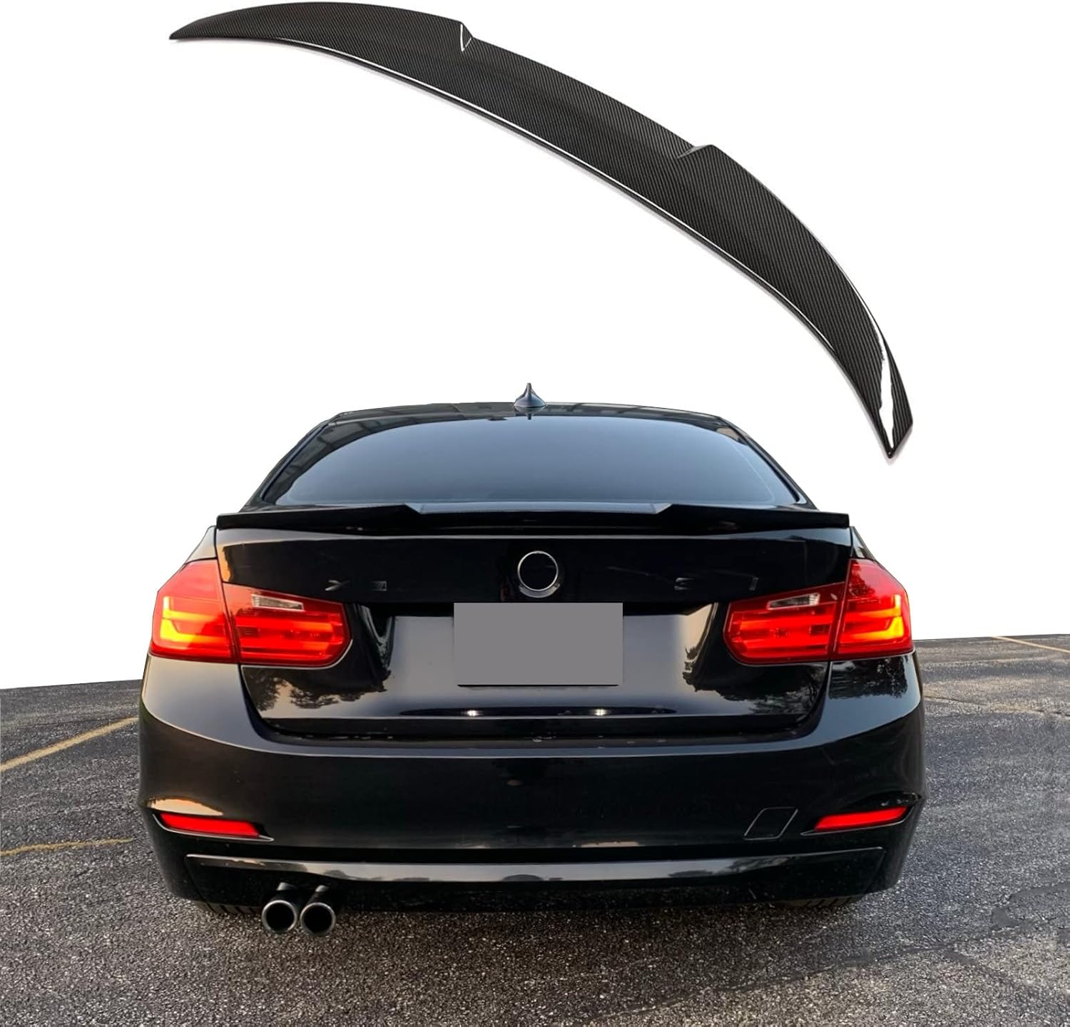 Carbon Fiber Pattern Rear Trunk Spoiler Wing Z2900