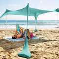 Pop Up Beach Tent Sun Shelter UPF50+ with Sand Shovel, Ground Pegs and Stability Poles J954