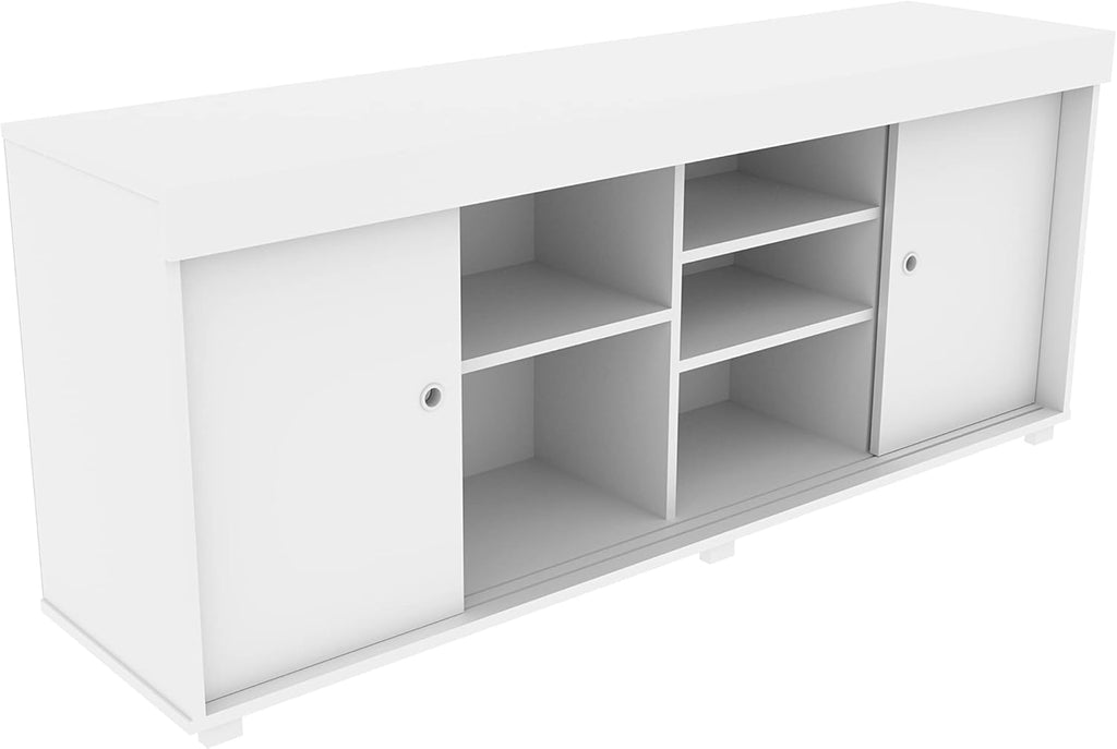 White TV Storage Entertainment Stand V7597