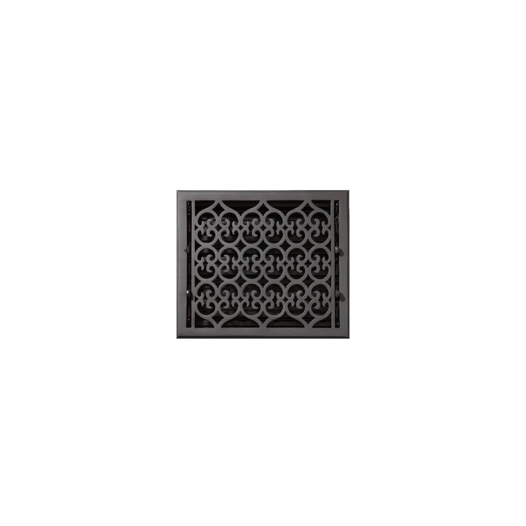 Black Powder Coat Cast Iron Floor Register C982