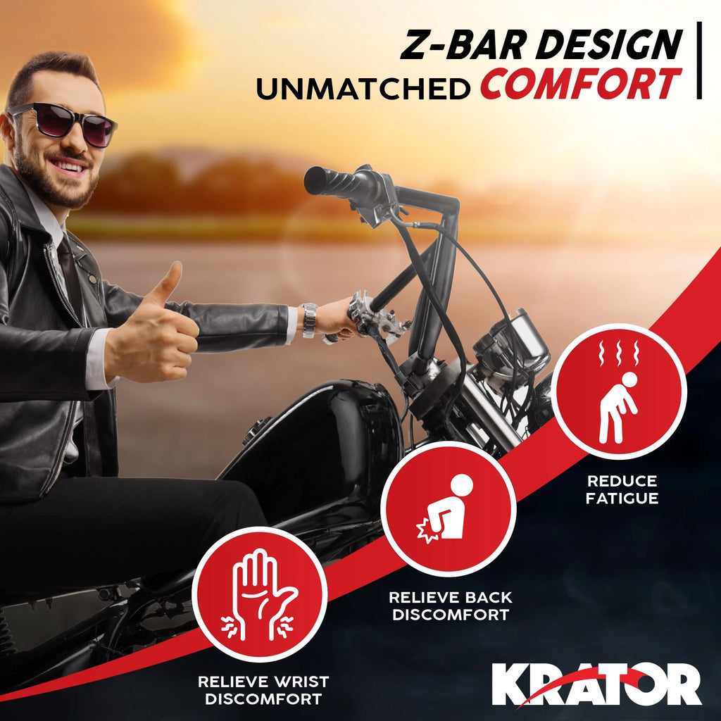 Black Z-Bar Handlebar 1 Inch B286