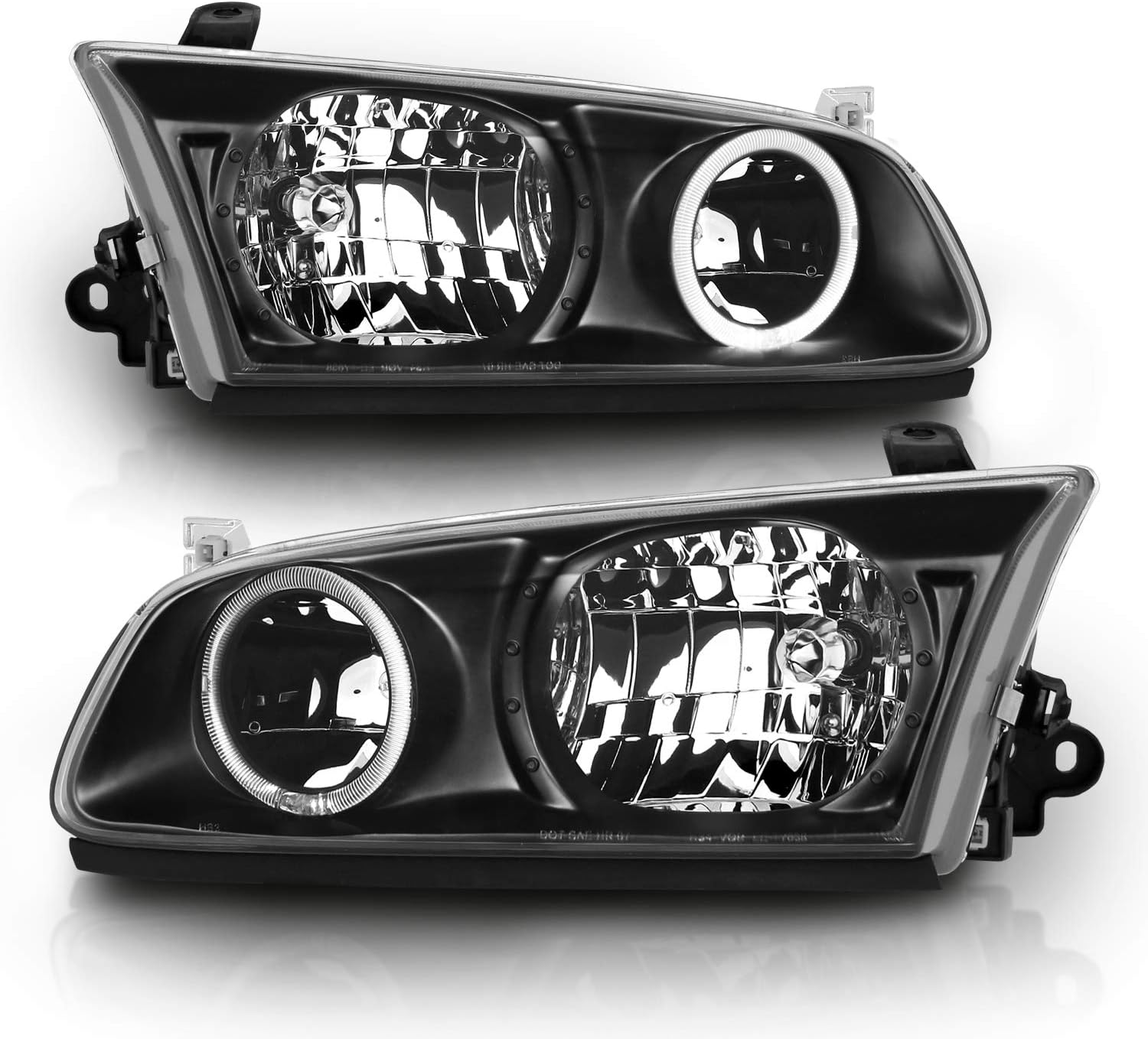 Chrome LED Halo Replacement Headlights for Toyota Camry G44782
