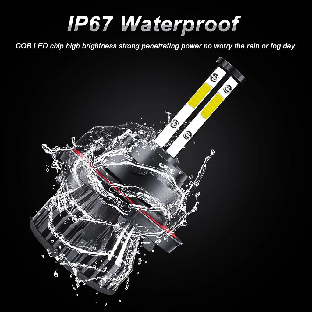 White LED Headlights Combo Bulbs Q778408