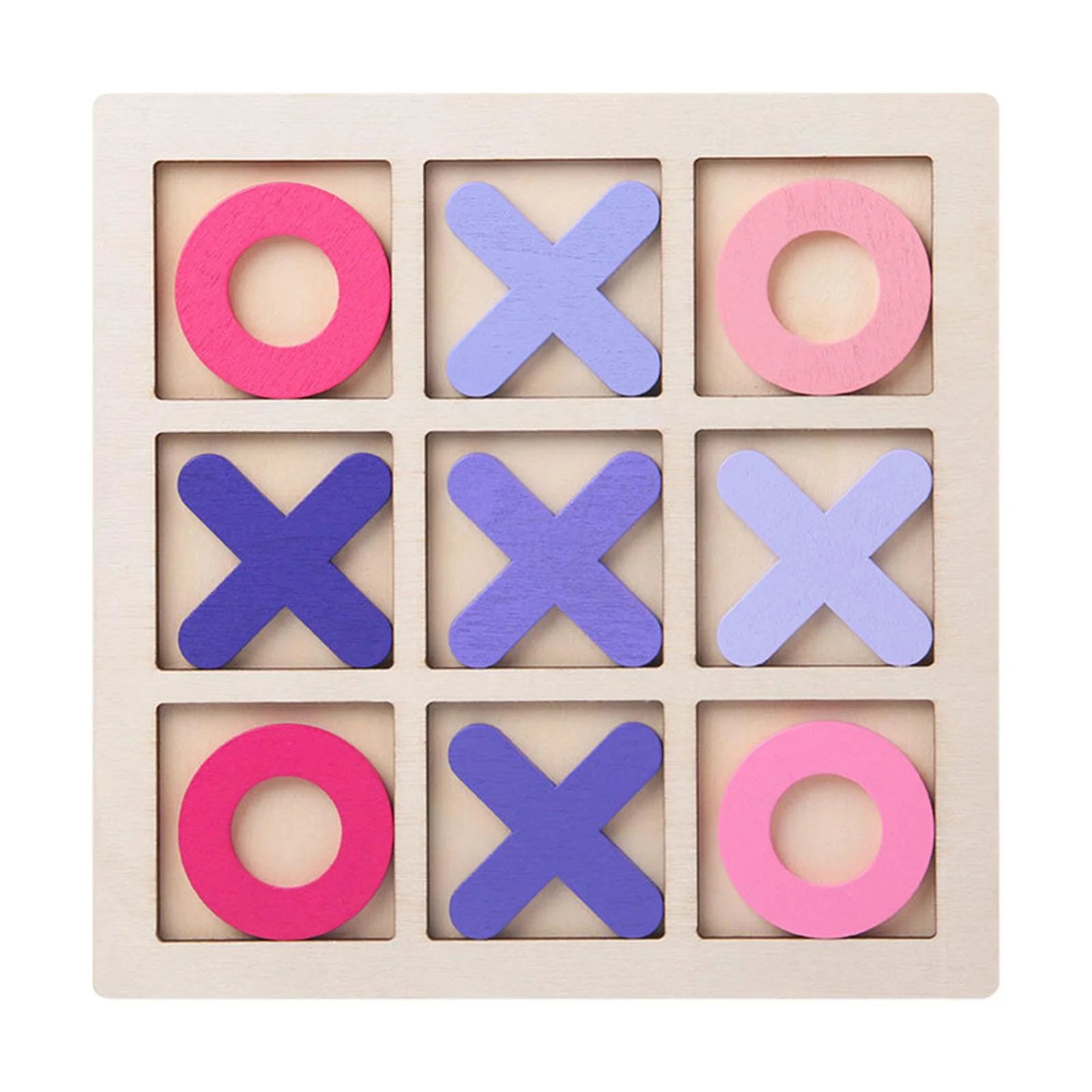 Pink Tic Tac Toe Board Puzzle Game E1763