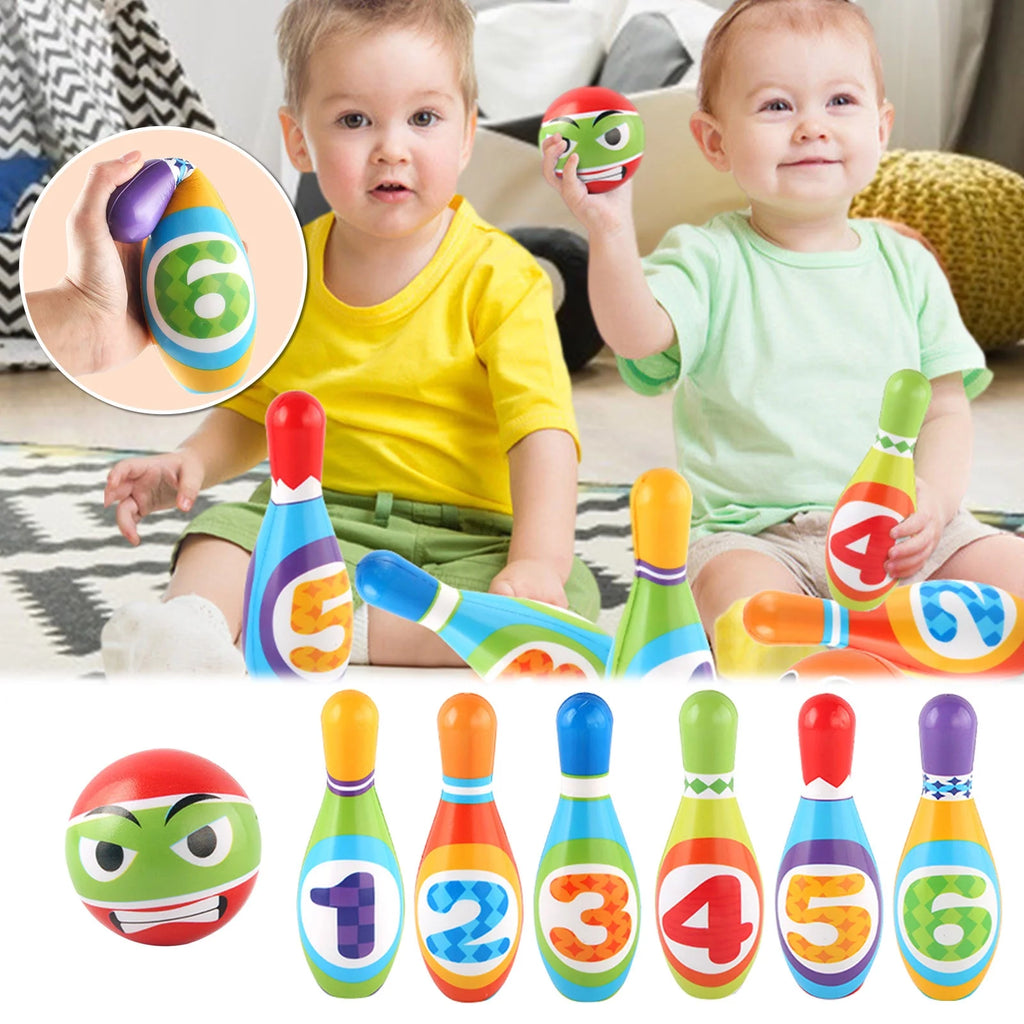 Mini Bowling Game Indoor Outdoor Sports Toy L631
