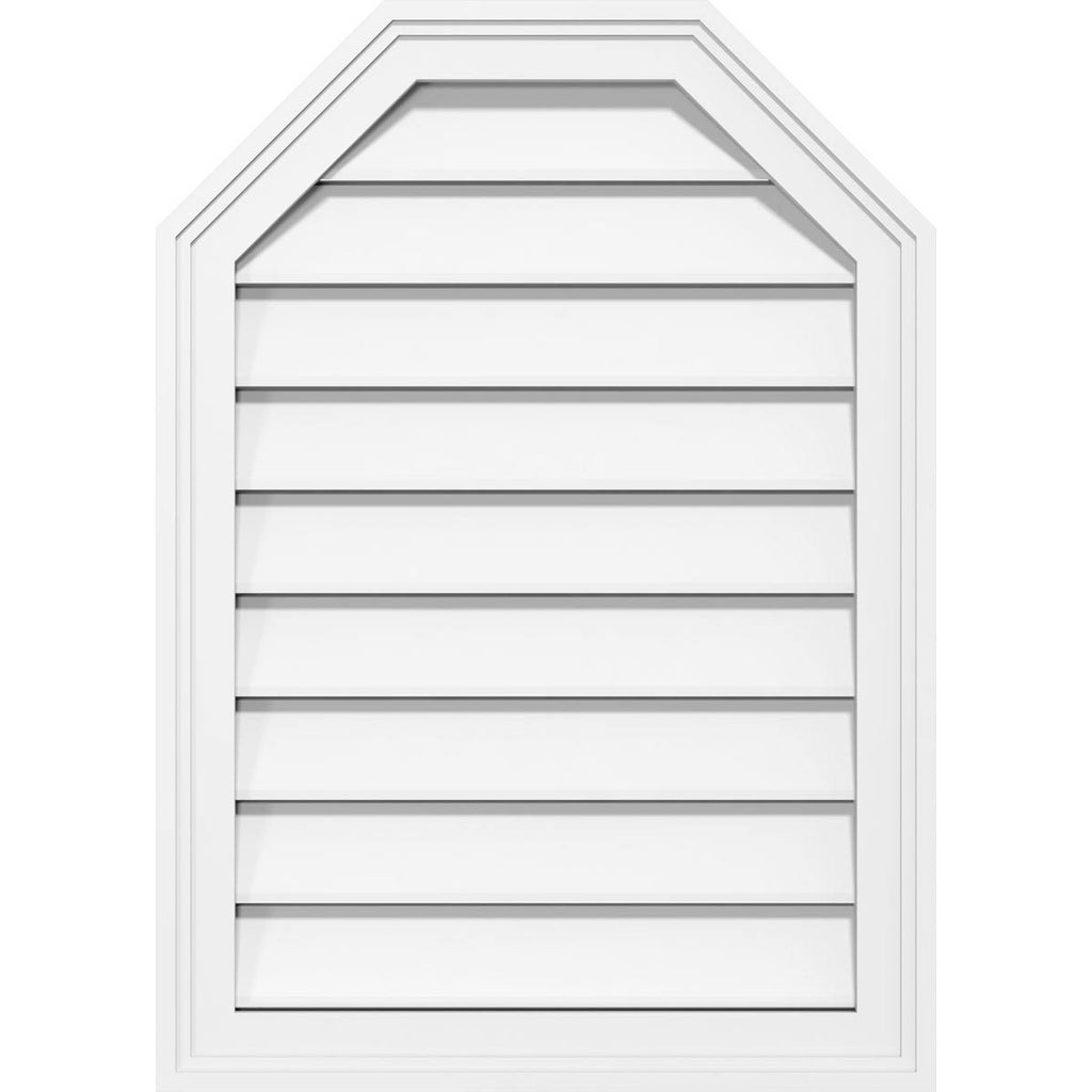 Octagonal Top Surface Mount PVC Gable Vent K2393