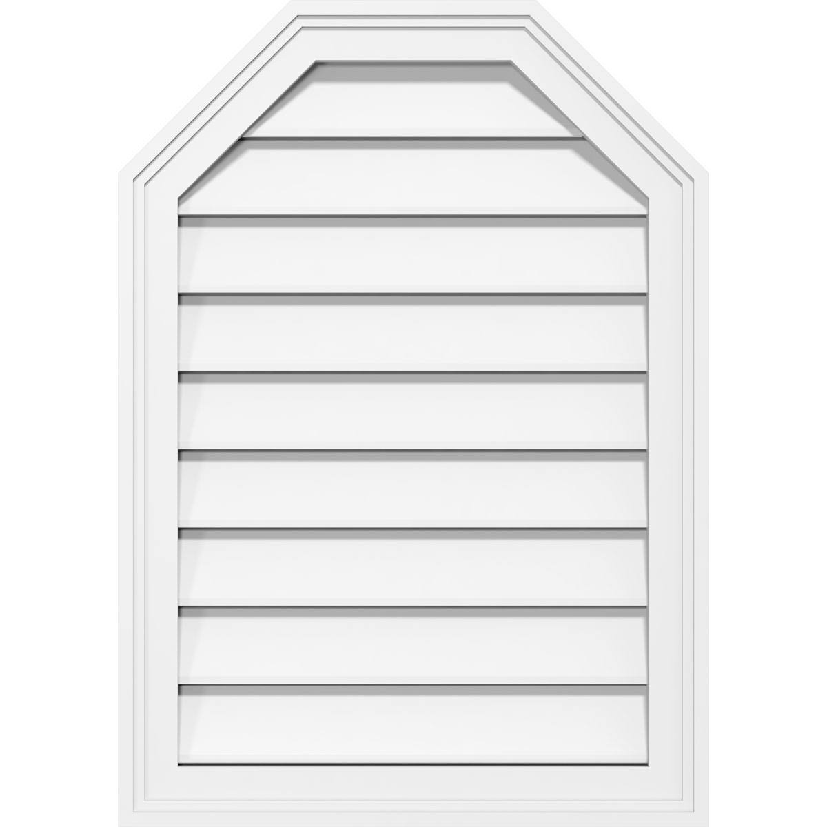 Octagonal Top Surface Mount PVC Gable Vent K2393