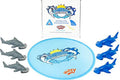 Hammerhead Shark Toss Game Set of 6 Foam Rubber Sharks with 1 Target Ring G1054