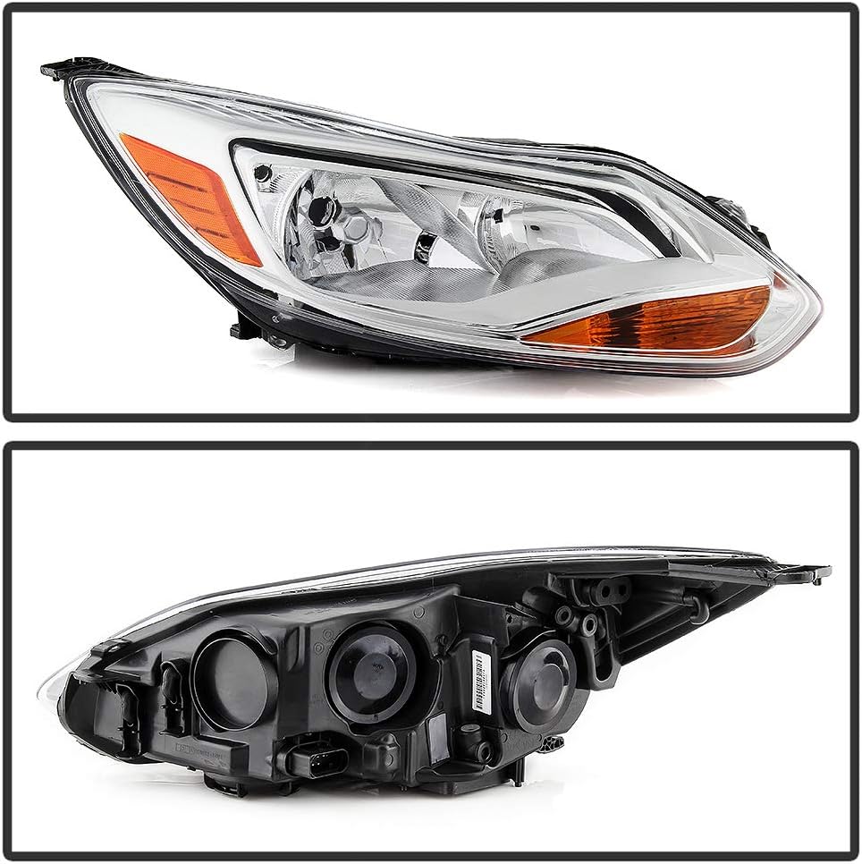 Passenger Side Chrome Trim Headlight Assembly L59647