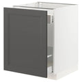 White Base Cabinet for Sorting with 1 Door, 24x24x30 E174092