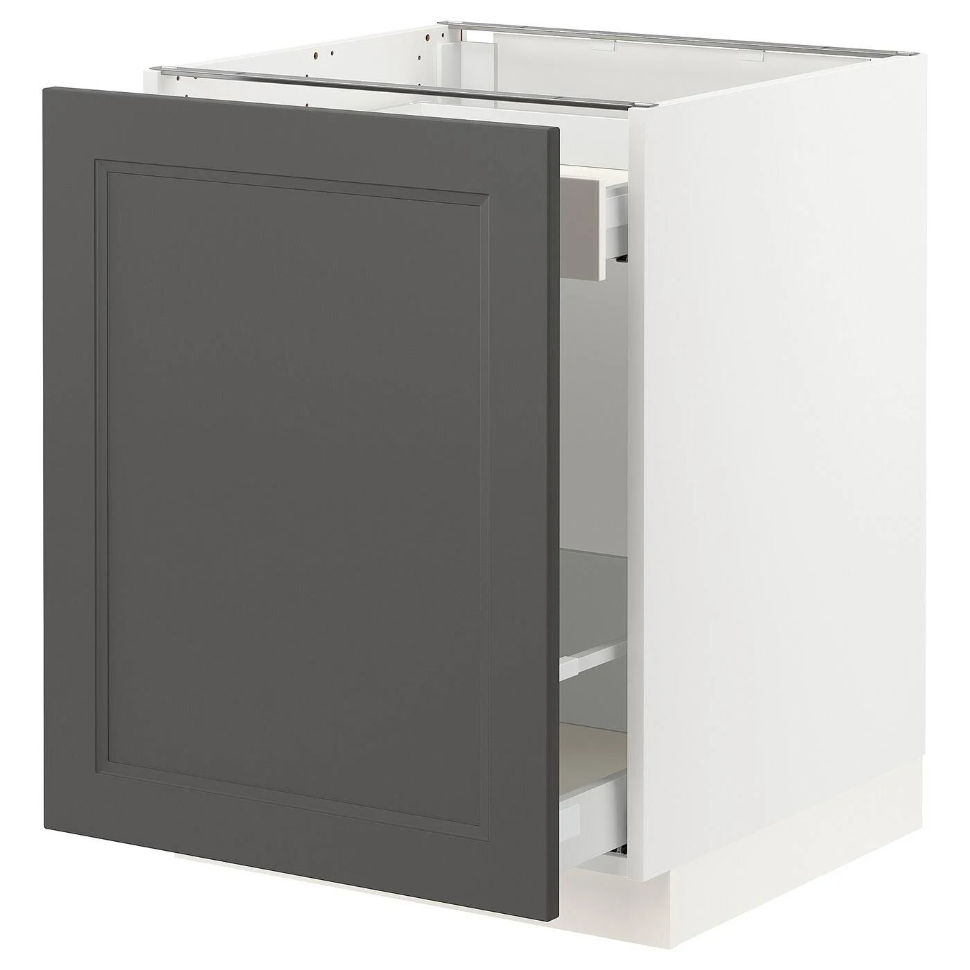White Base Cabinet for Sorting with 1 Door, 24x24x30 E174092