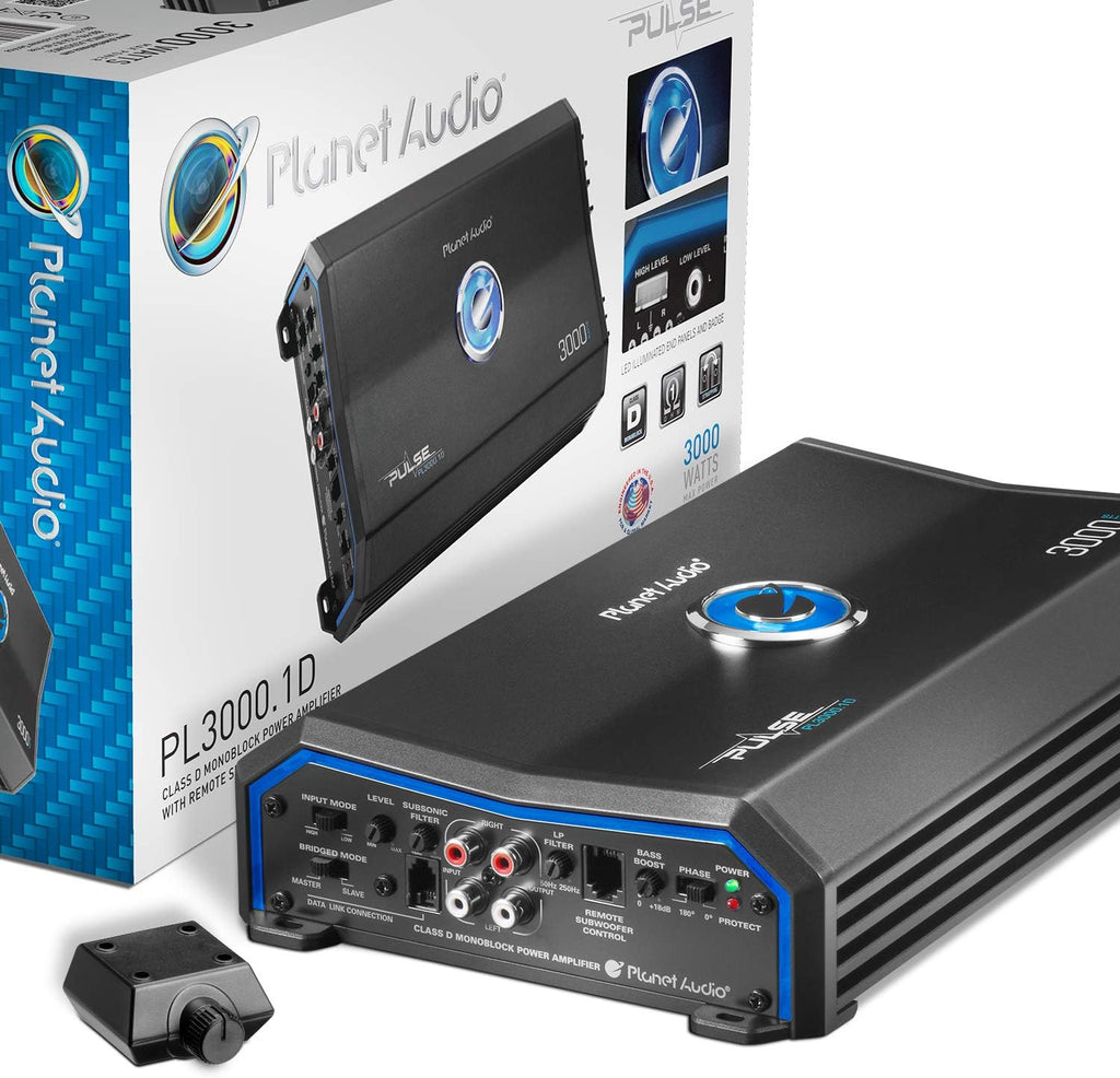 Class D Car Amplifier, 3000 Watts, 1 Ohm Stable, Monoblock H6987
