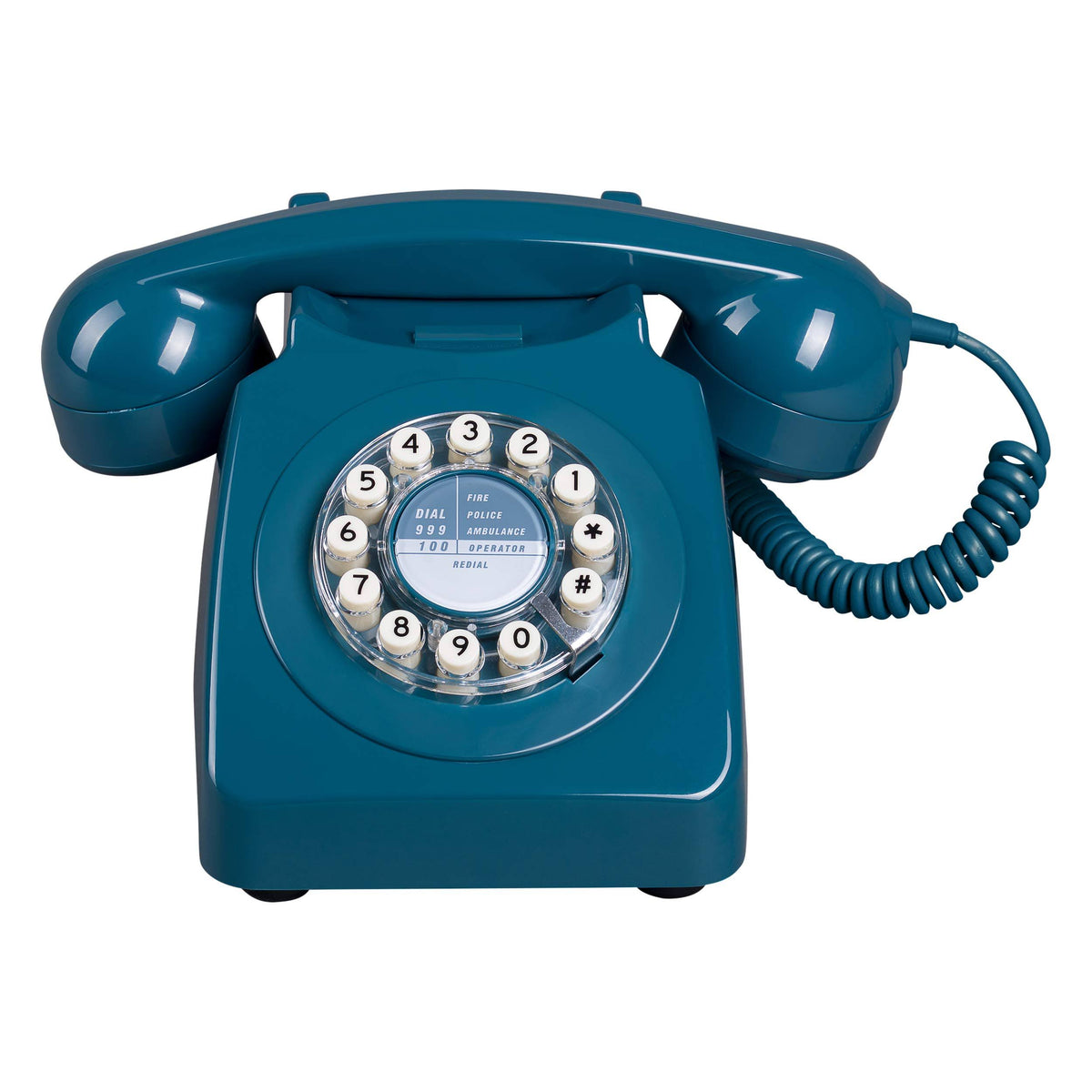 Rotary Design Landline Telephone Biscay Blue X8976