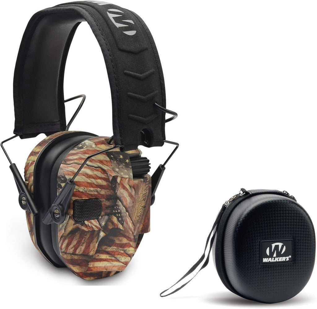 Razor Slim Electronic Shooting Hearing Protection Muff with Protective Case M8017