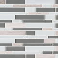 Gray Cliff 12x22 Glass Mosaic Sheet G1598